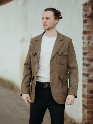 K7402 MINOS Mens Tweed Blazer